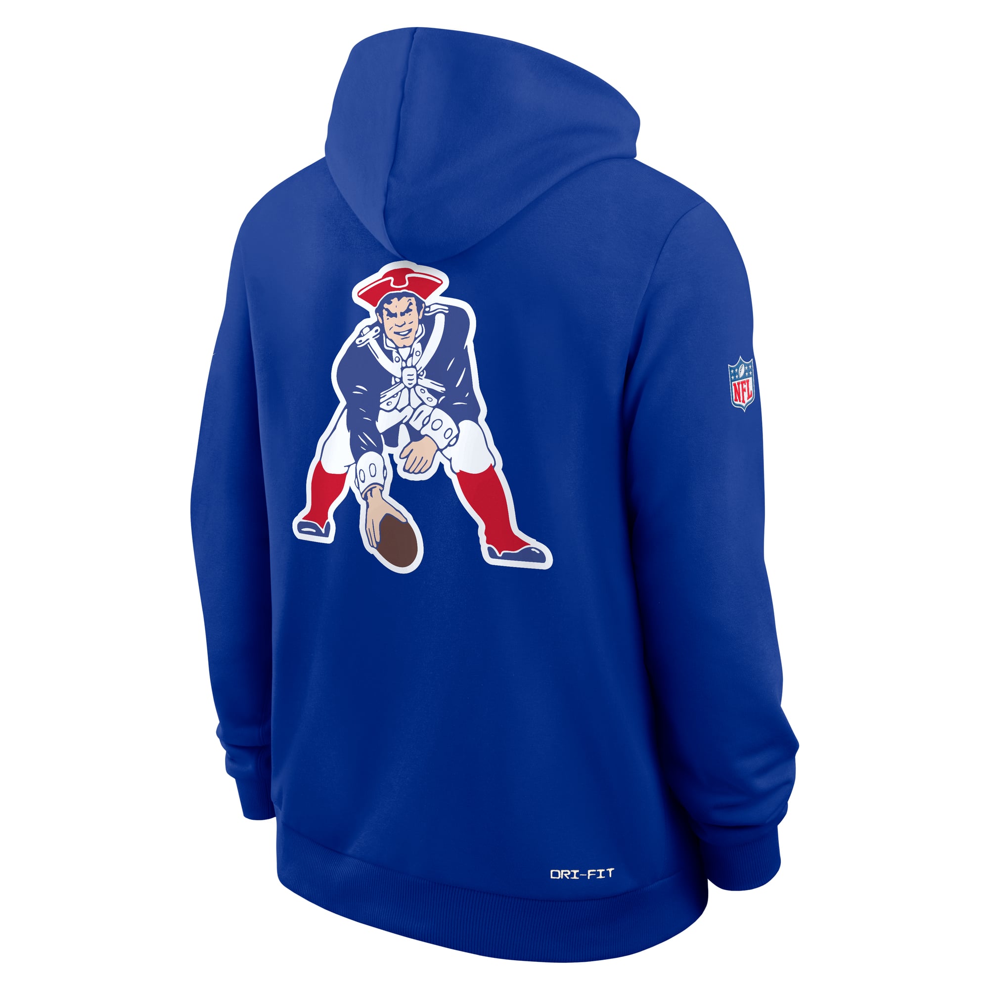 Men's Nike Royal New England Patriots Standard Issue Replay Officials Alternate Dri-FIT Hoodie