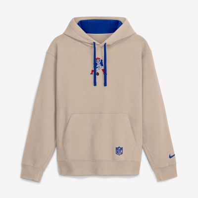 New England Patriots Nike Rewind Club Hoodie - Sand