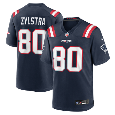 Shane Zylstra New England Patriots Nike Team Game Jersey - Navy