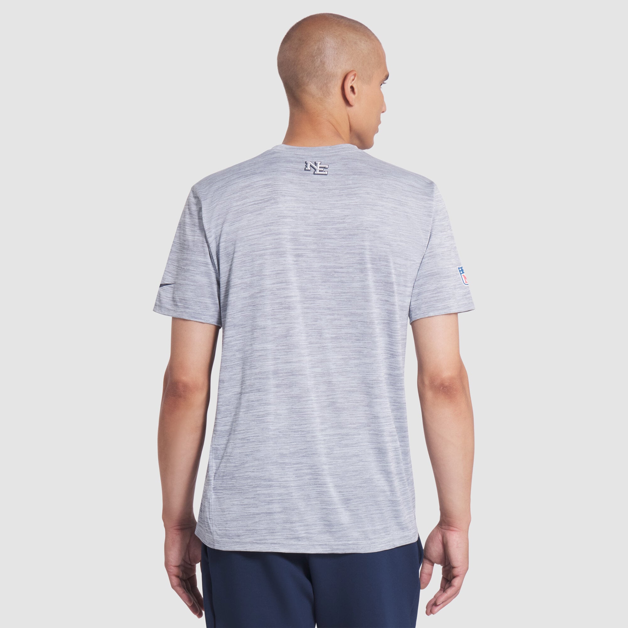 Men's Nike Silver New England Patriots Rivalries Collection Sideline Velocity Dri-FIT T-Shirt