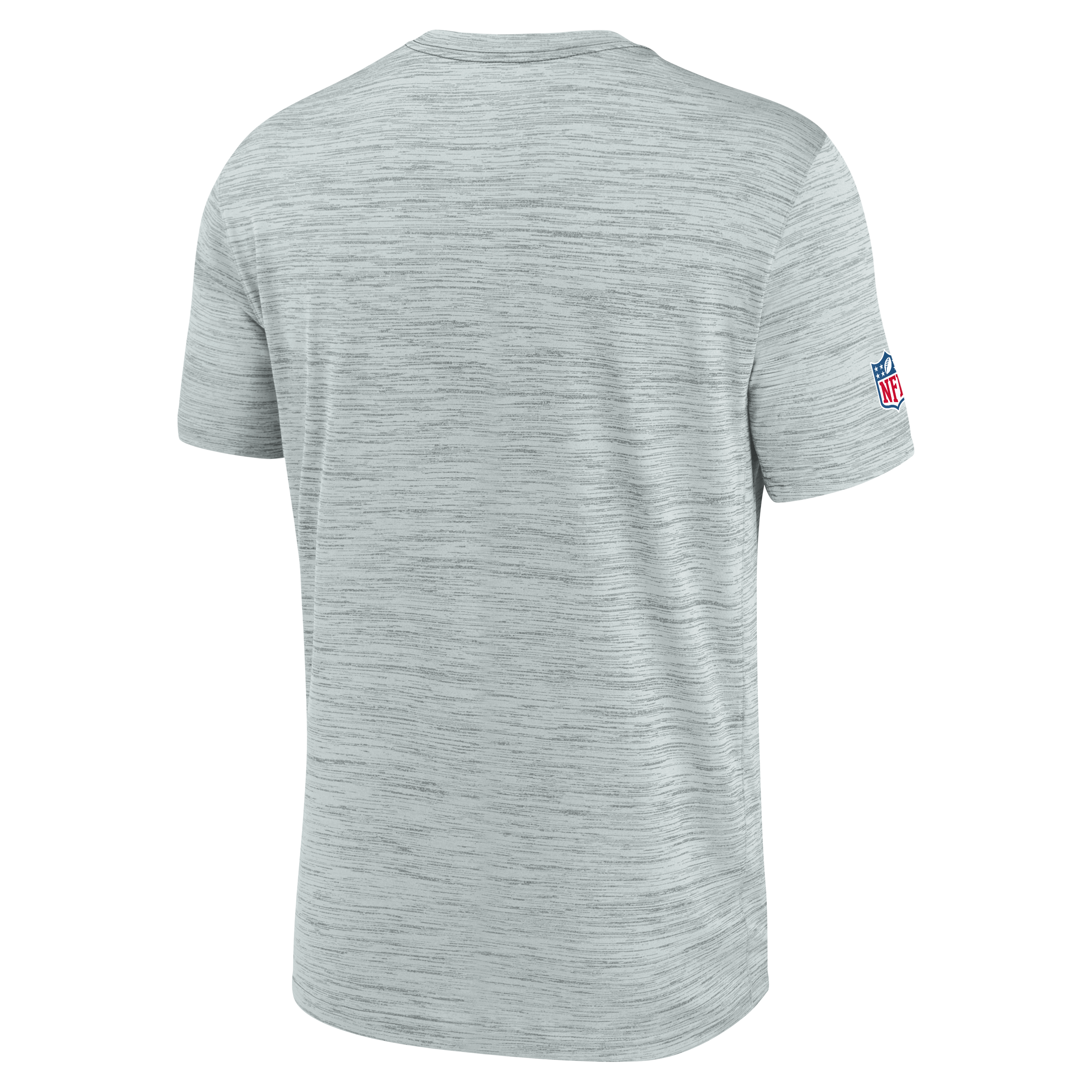 T-shirt Nike argenté pour homme, collection New England Patriots Rivalries, modèle Sideline Velocity