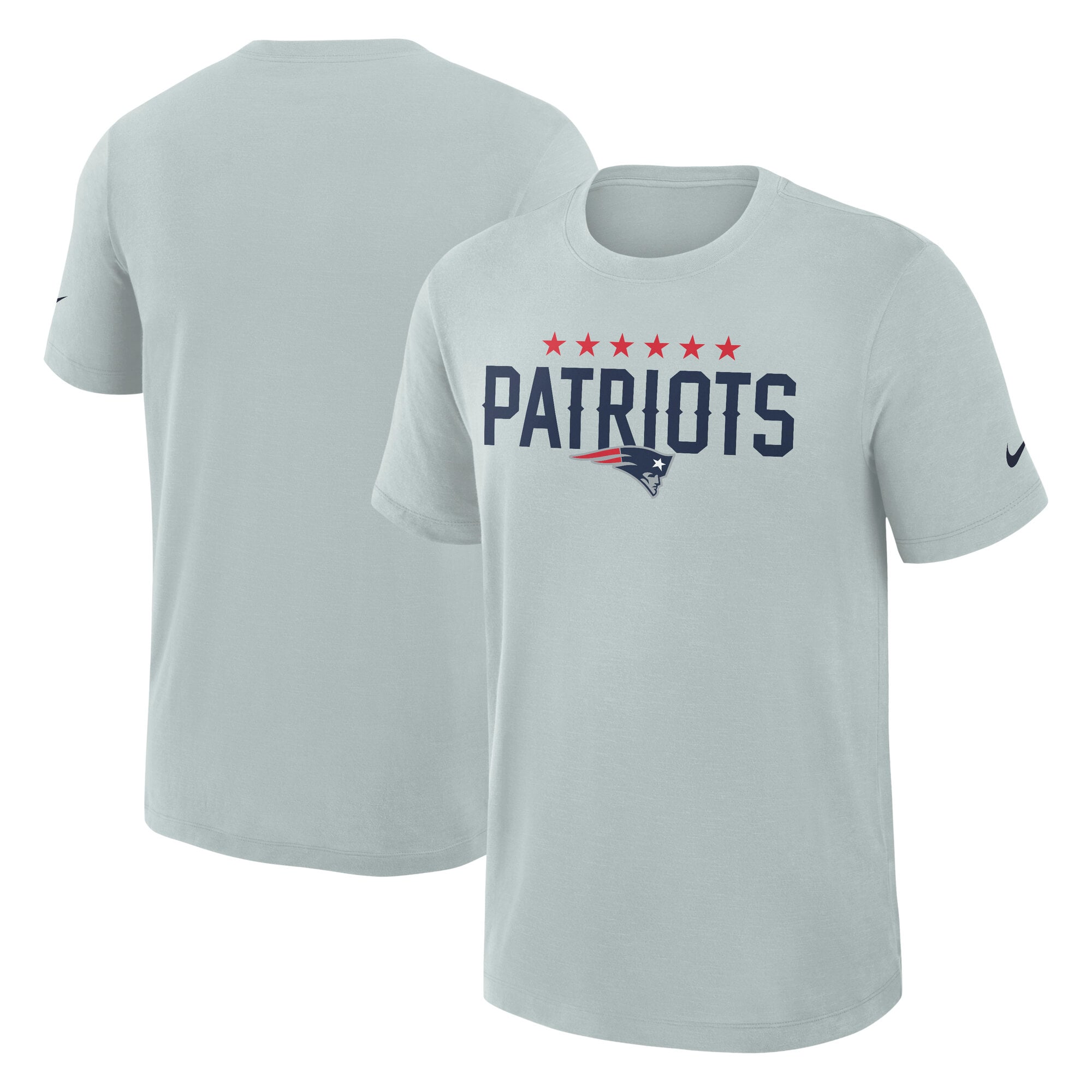 Men's Nike Silver New England Patriots Rivalries Collection Slub Dri-FIT T-Shirt