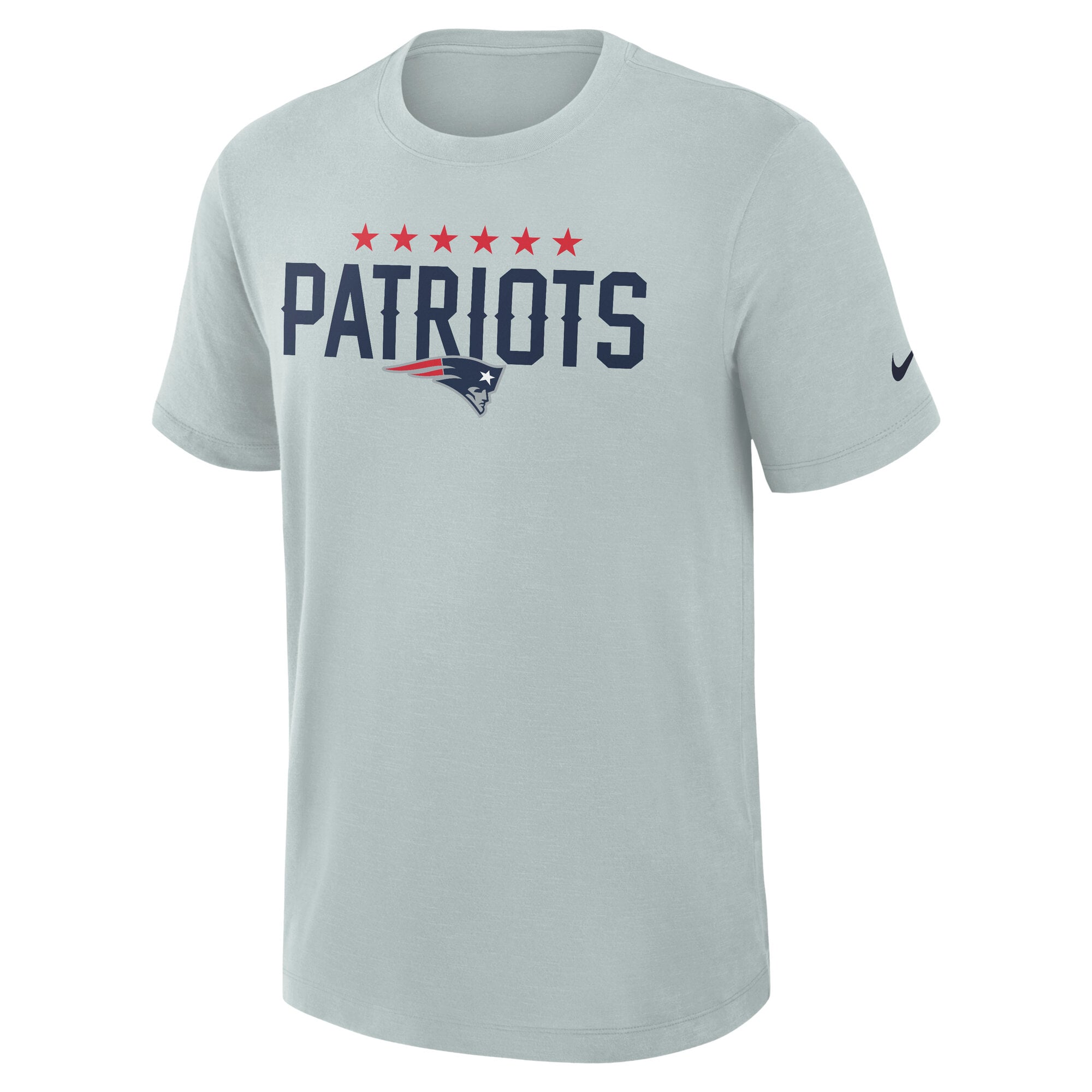 Men's Nike Silver New England Patriots Rivalries Collection Slub Dri-FIT T-Shirt