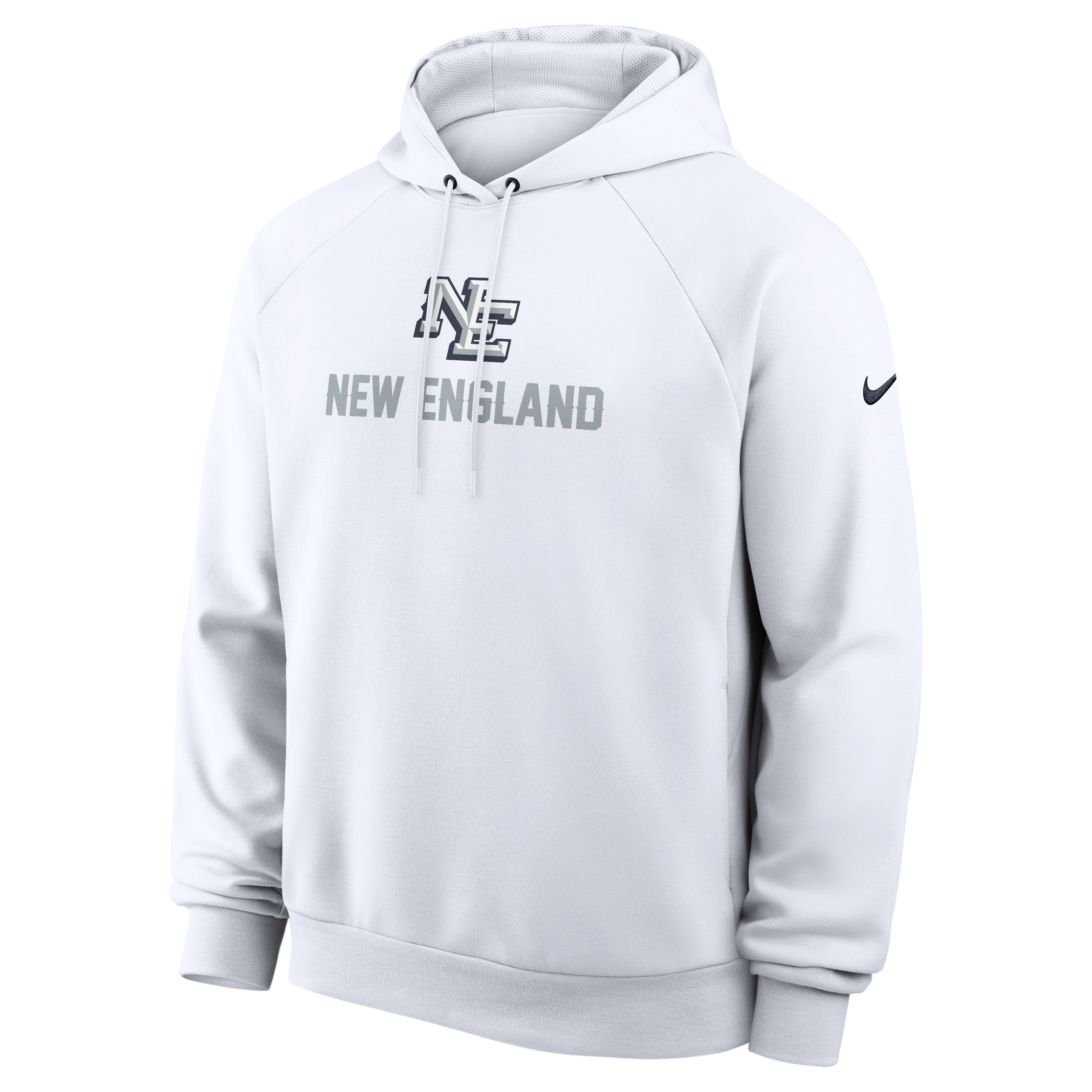 Sweat à capuche Nike blanc New England Patriots Rivalries Collection pour homme, technologie Dri-FIT