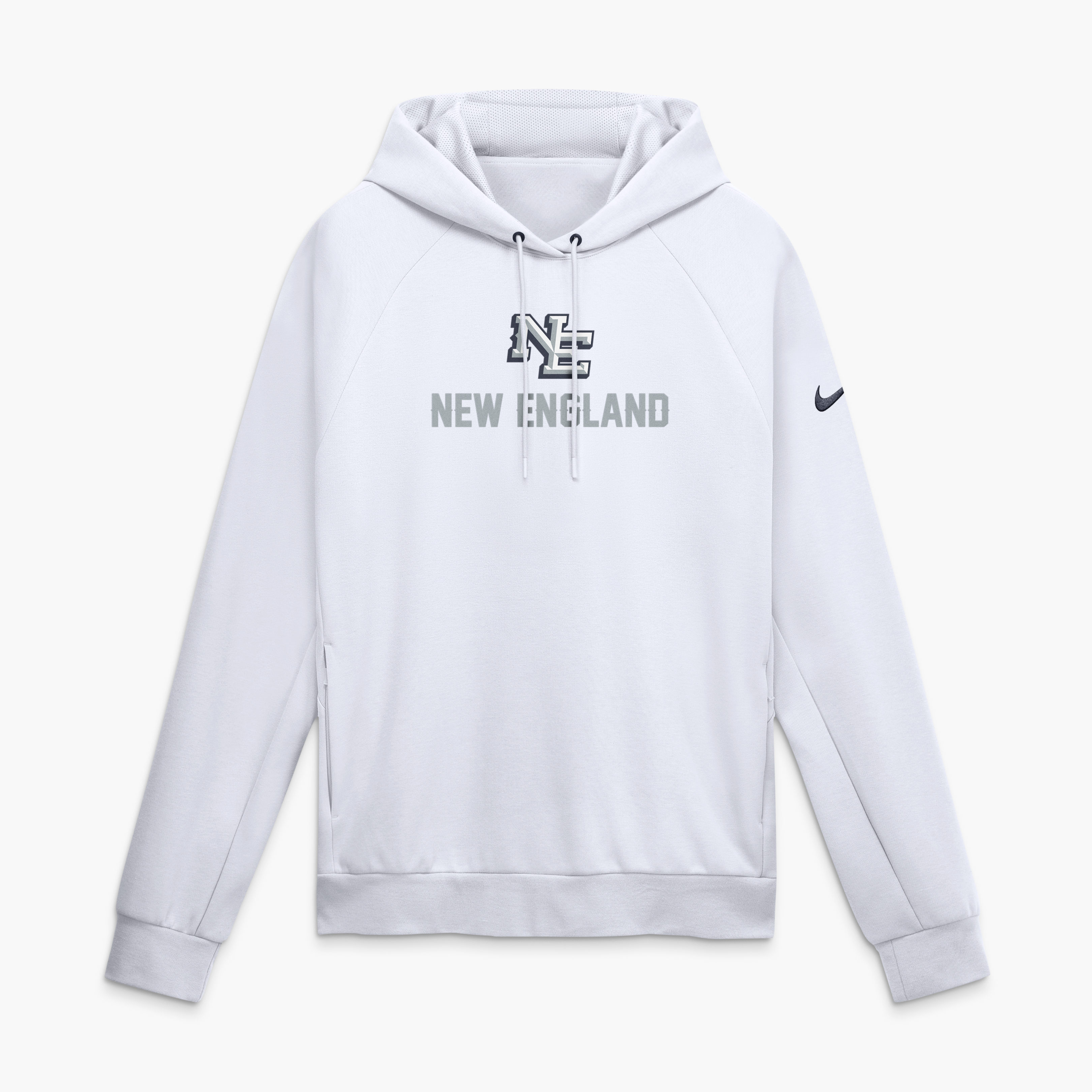 Sweat à capuche Nike blanc New England Patriots Rivalries Collection pour homme, technologie Dri-FIT