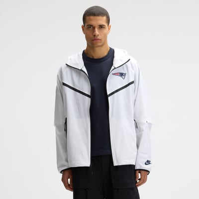  New England Patriots Nike Rivalries Collection Tech Raglan Full-Zip Jacket - White