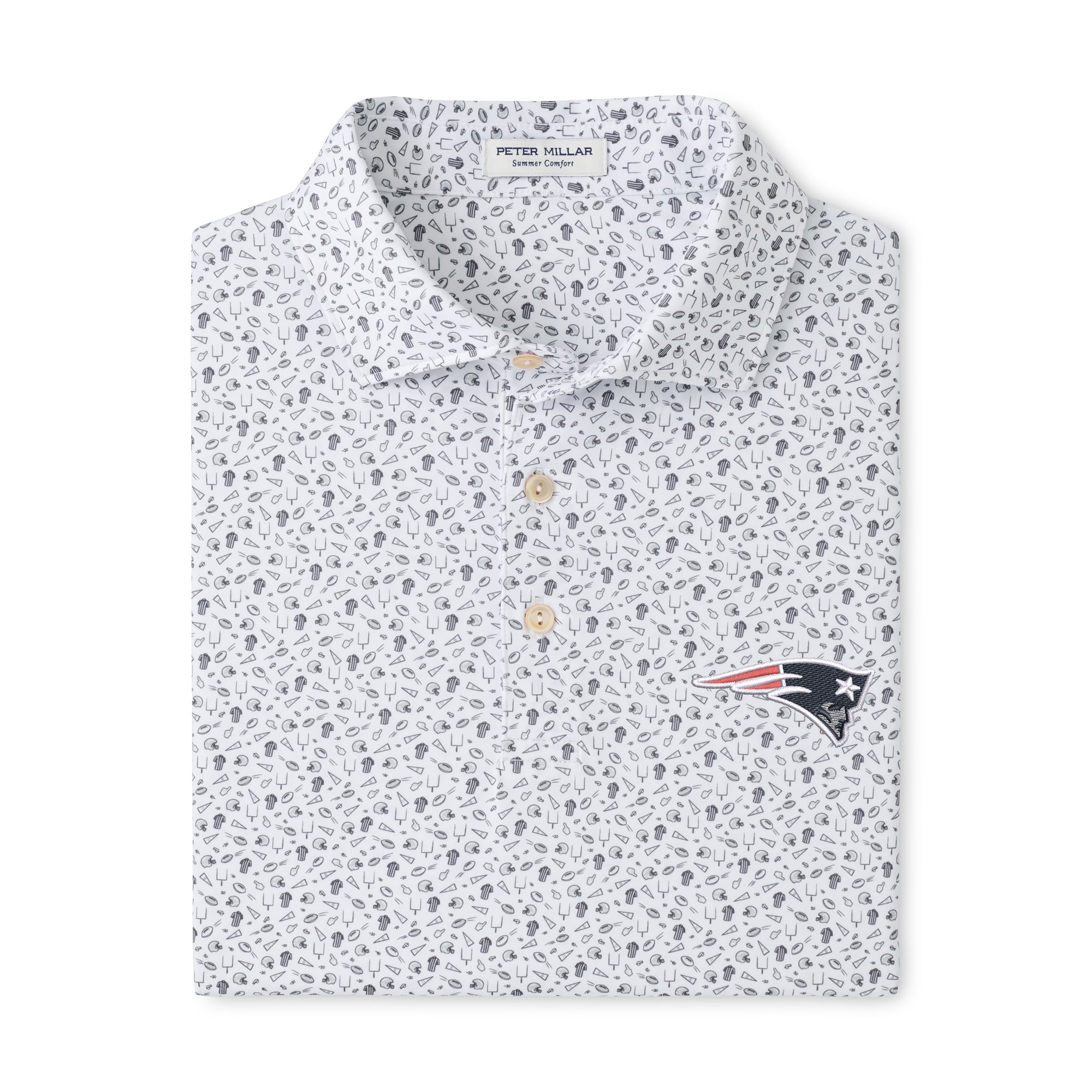 Polo de performance Peter Millar blanc pour homme