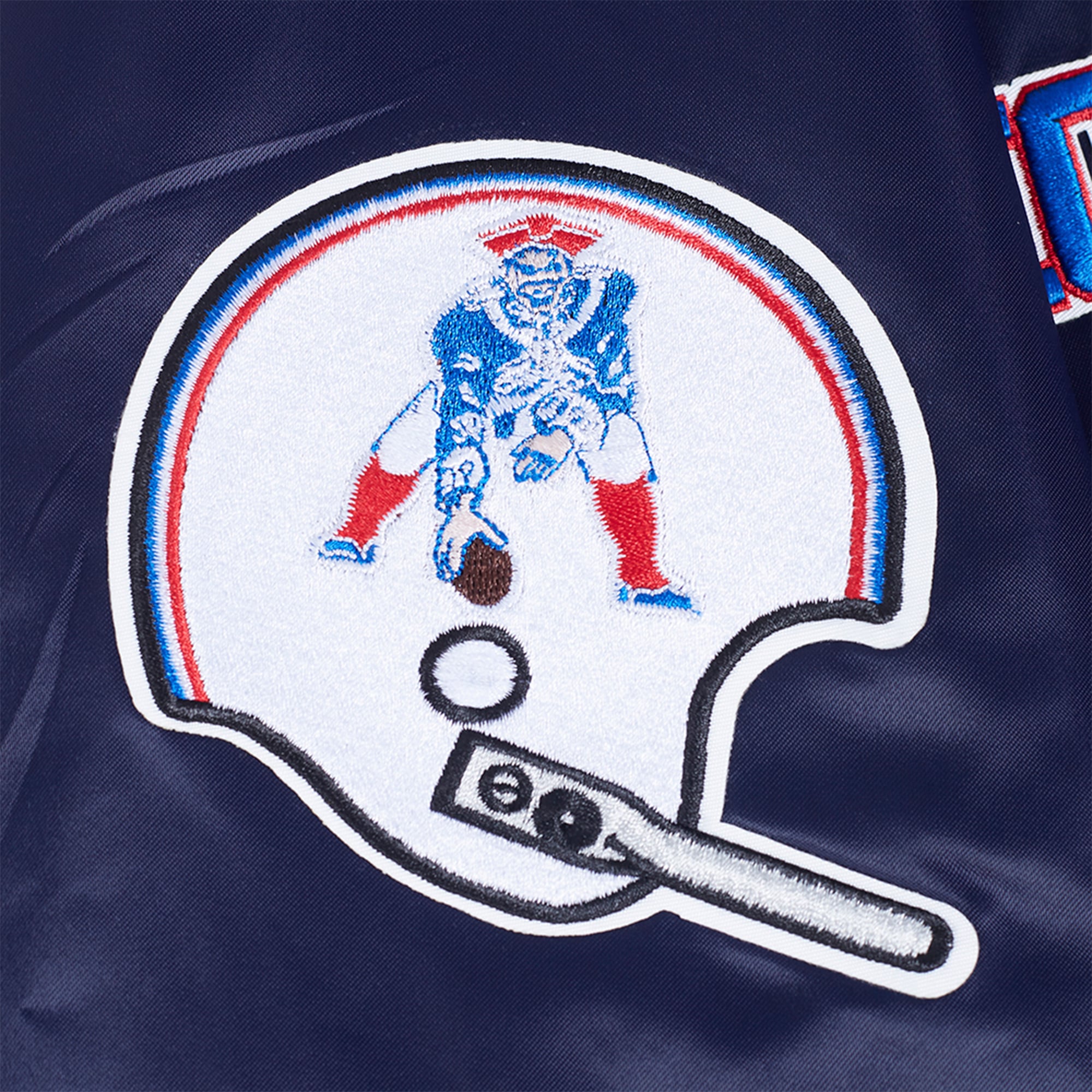 Veste à boutons-pression en satin sublimé Pro Standard bleu marine New England Patriots pour homme