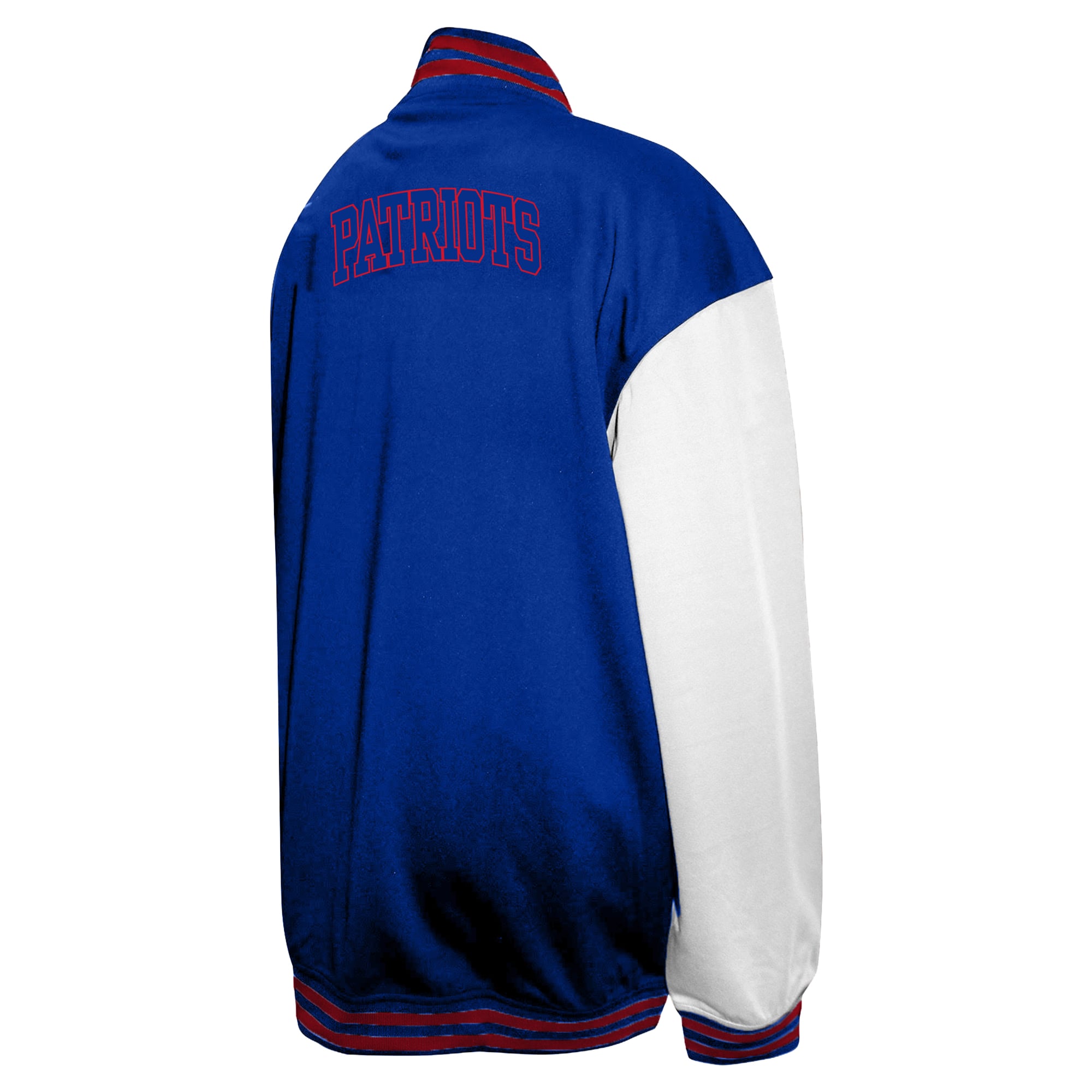 Men's Profile Royal New England Patriots Big & Tall Full-Snap Varsity Jacket