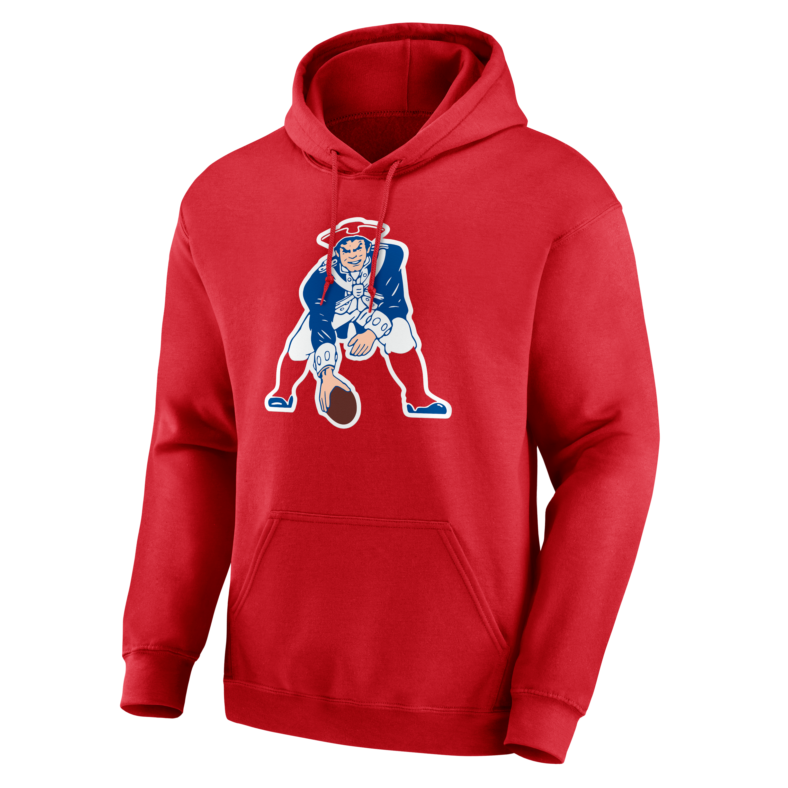 Men's Red New England Patriots Team Authentic Classic Personalized Name & Number Hoodie