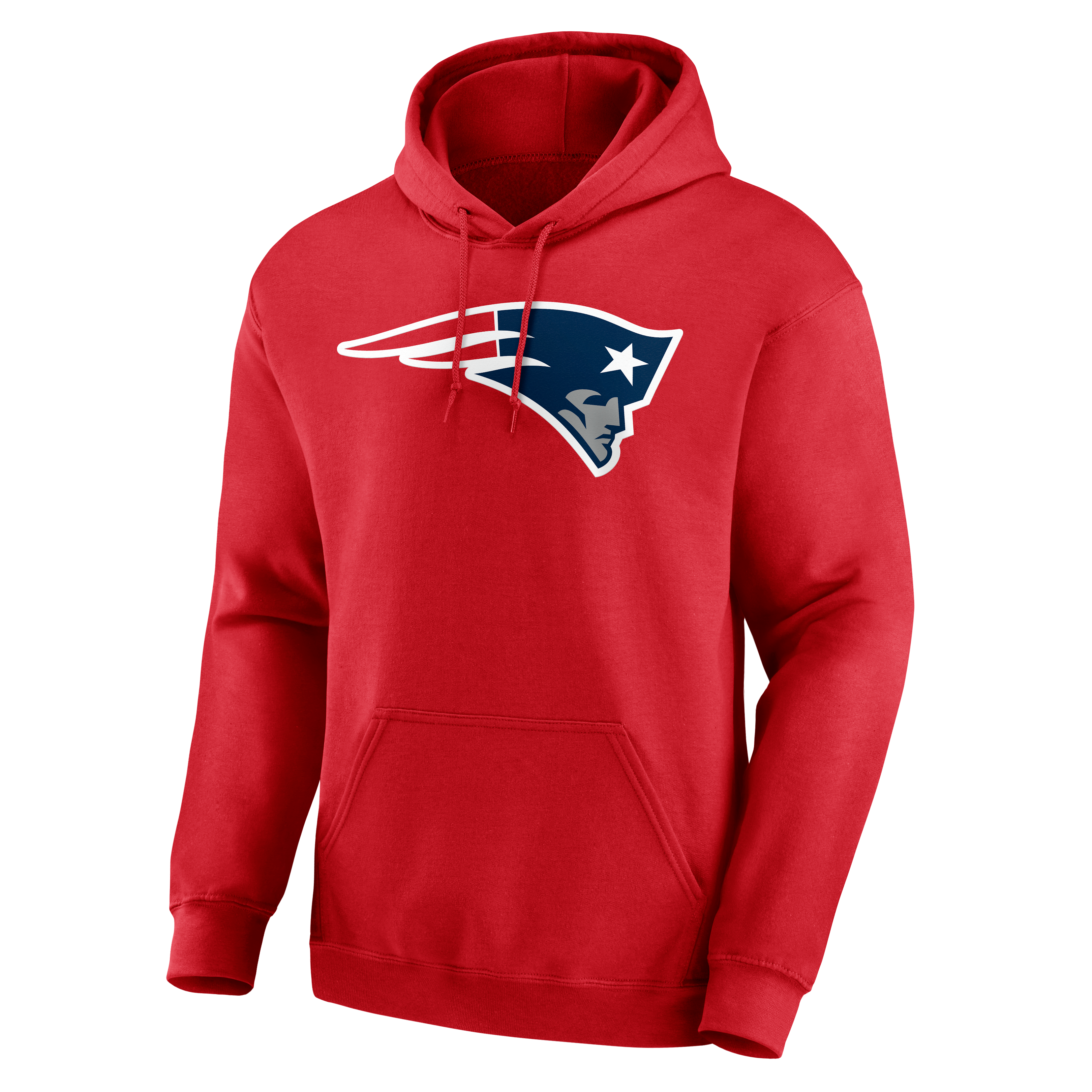 Men's Red New England Patriots Team Authentic Personalized Name & Number Hoodie