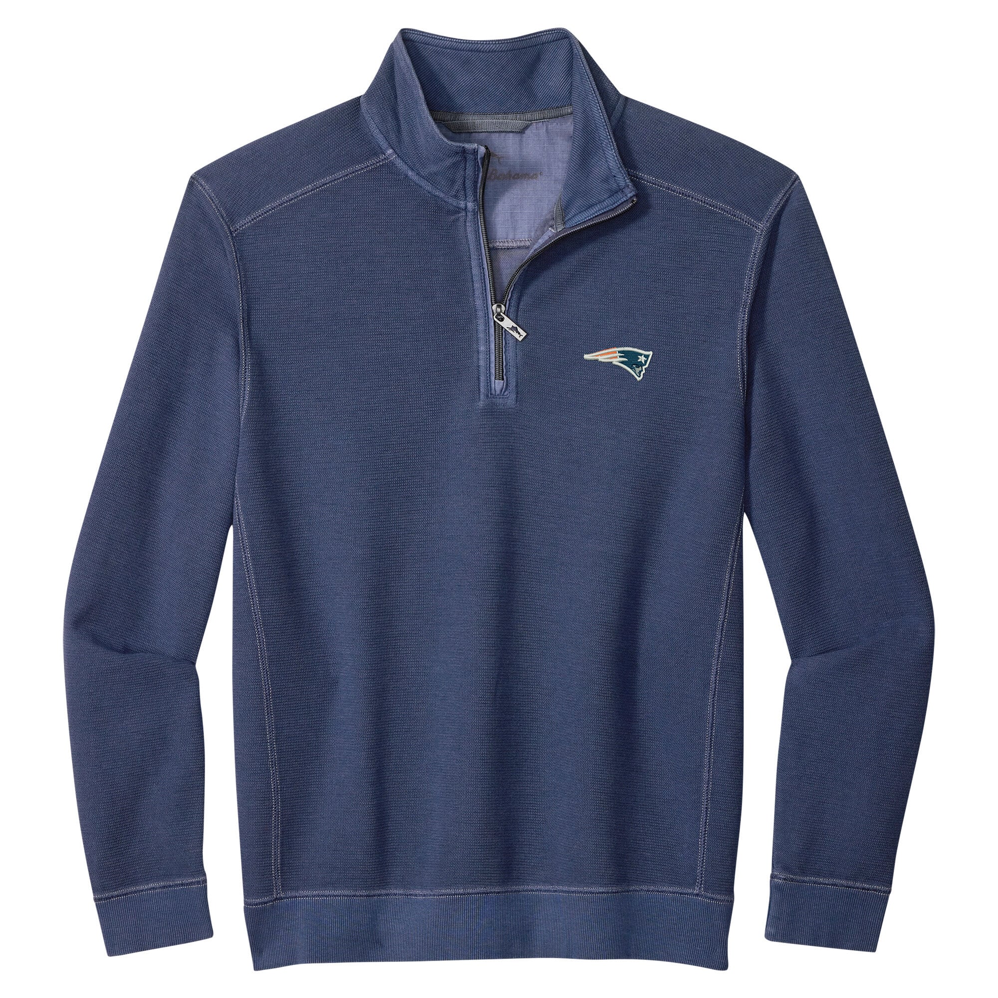 Men's Tommy Bahama Navy New England Patriots Sport Tobago Half-Zip Pullover