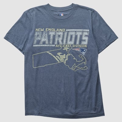 New England Patriots Genuine Merchandise 2010s T-shirt - Navy - XS by Fanatics Real Vintage