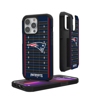 New England Patriots iPhone Rugged Field Design Case