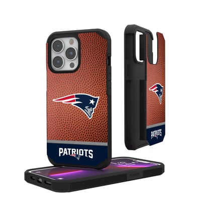 New England Patriots iPhone Rugged Wordmark Design Case