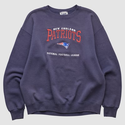 New England Patriots Lee Apparel 90s Pullover Sweatshirt - Navy - M by Fanatics Real Vintage