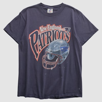 New England Patriots Logo Athletic 2000s T-shirt - Navy - M by Fanatics Real Vintage