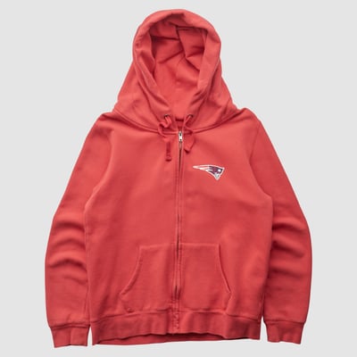 New England Patriots NFL 2000s Hooded Full Zip Sweatshirt - Red - XS by Fanatics Real Vintage