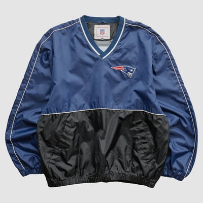 New England Patriots NFL 2000s Pullover Jacket - Blue - XL by Fanatics Real Vintage