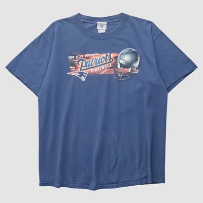 New England Patriots NFL 2000s T-shirt - Blue - L by Fanatics Real Vintage