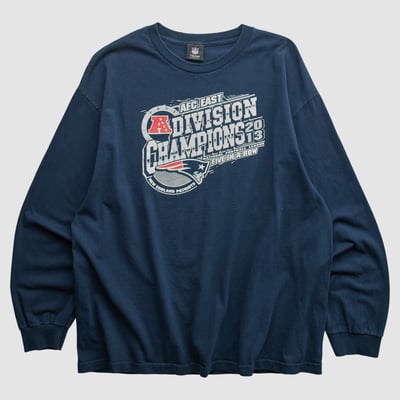 New England Patriots NFL 2013 Long Sleeve T-shirt - Navy - 2XL by Fanatics Real Vintage