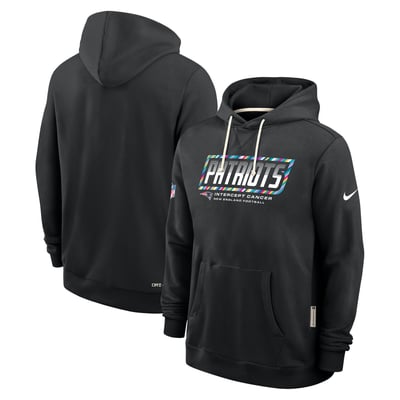 Sudadera con capucha Crucial Catch Dri-FIT Nike del New England Patriots - Negro - Hombre