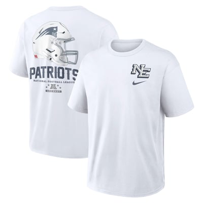 Camiseta de manga corta Nike Rivalries de algodón grueso y corte holgado del New England Patriots - Hombre