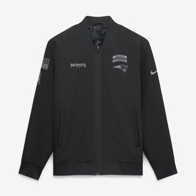 Chaqueta bomber Nike Salute To Service del New England Patriots - Hombre