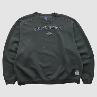 New England Patriots Reebok 2000s Pullover Sweatshirt - Black - XL by Fanatics Real Vintage