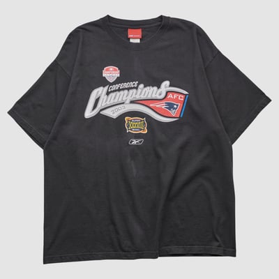 New England Patriots Reebok 2004 T-shirt - Black - XL by Fanatics Real Vintage