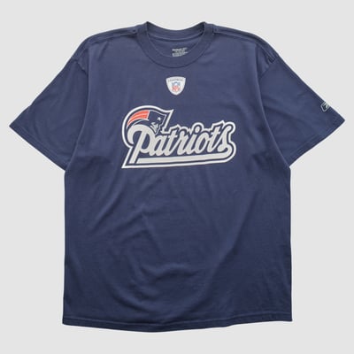 New England Patriots Reebok 2010s T-shirt - Navy - L by Fanatics Real Vintage