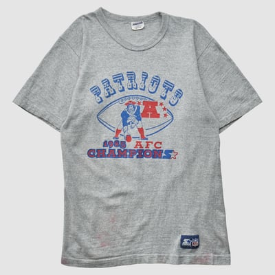New England Patriots Starter 1985 T-shirt - Heather Gray - S by Fanatics Real Vintage