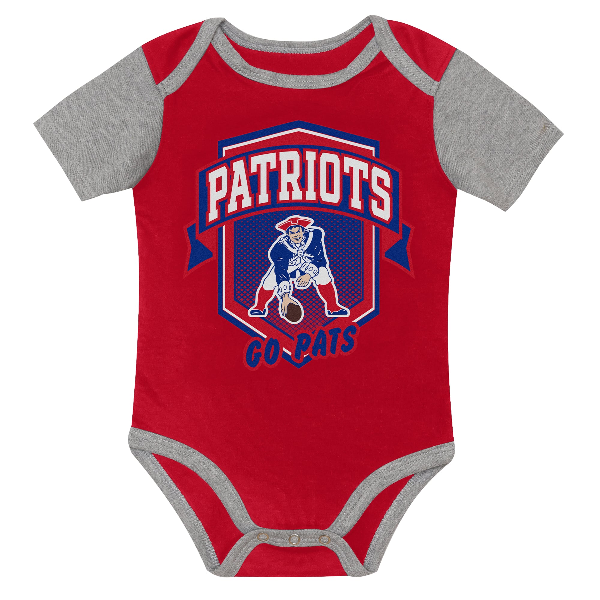 Newborn Outerstuff  New England Patriots First Round Pick Three-Piece Bodysuit Set