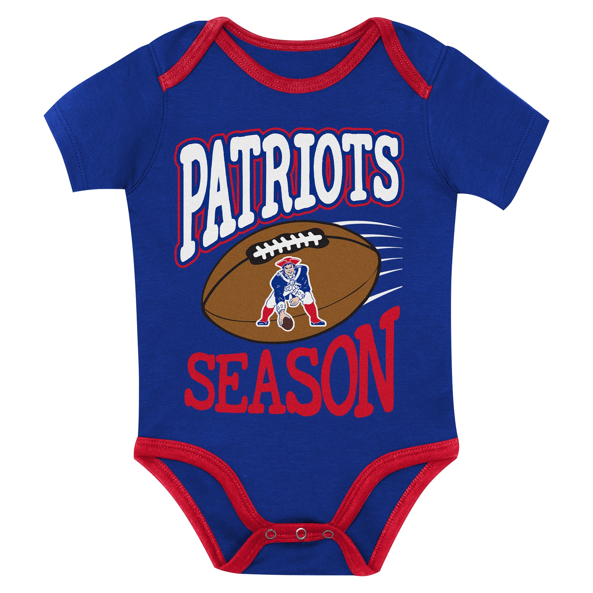 Newborn Outerstuff  New England Patriots First Round Pick Three-Piece Bodysuit Set