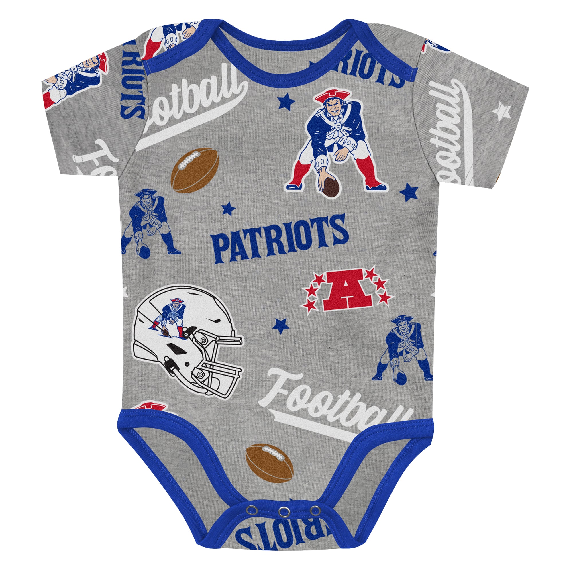 Newborn Outerstuff  New England Patriots First Round Pick Three-Piece Bodysuit Set