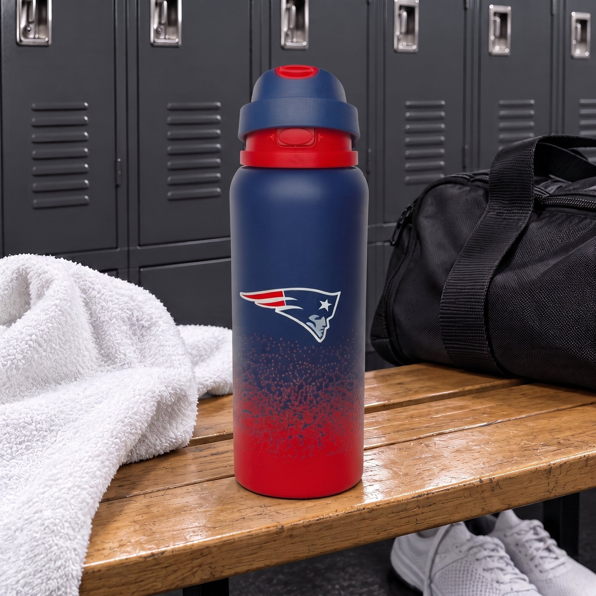 Gourde Pegasus New England Patriots 946 ml (32 oz) en acier inoxydable dégradé ProFlow