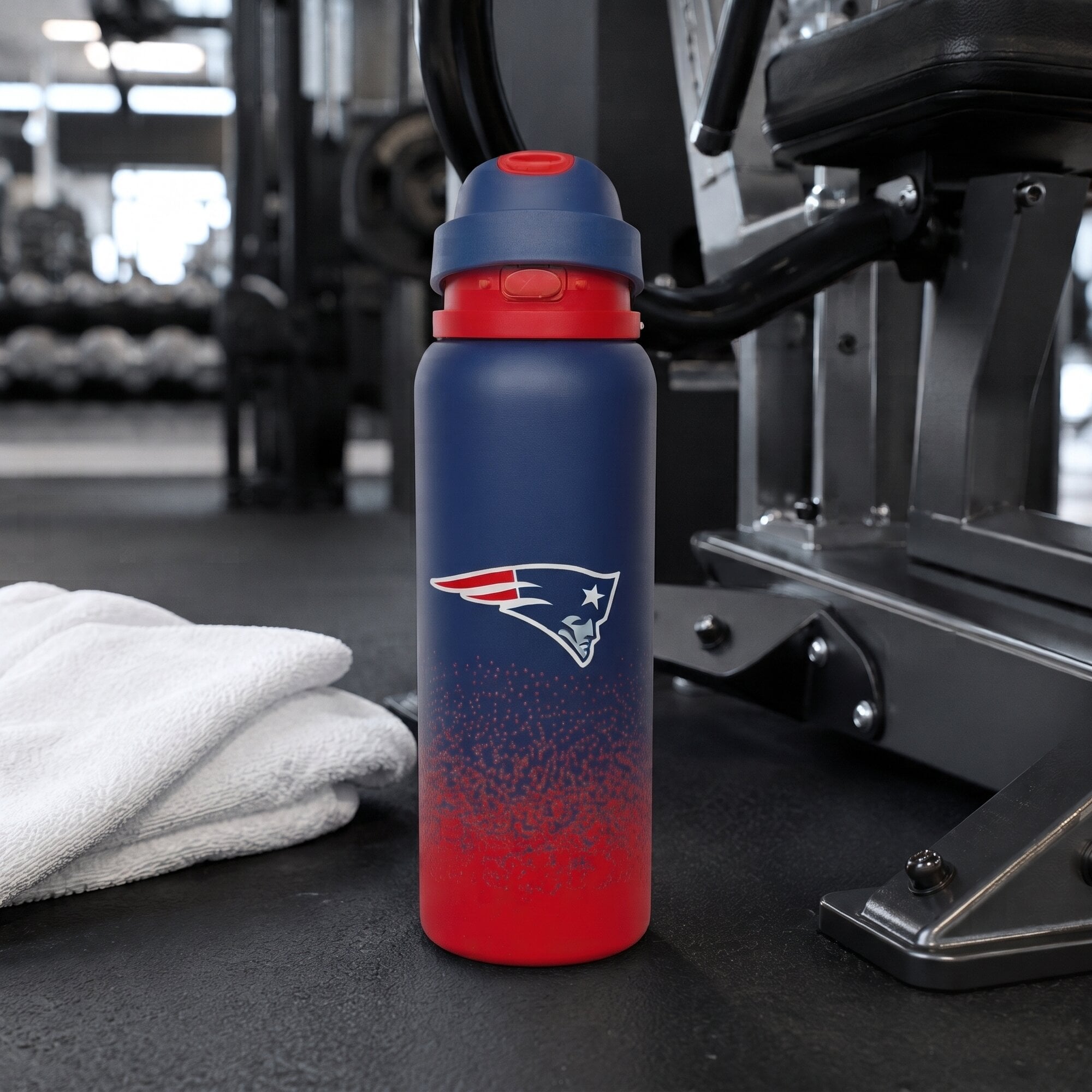 Gourde Pegasus New England Patriots 946 ml (32 oz) en acier inoxydable dégradé ProFlow