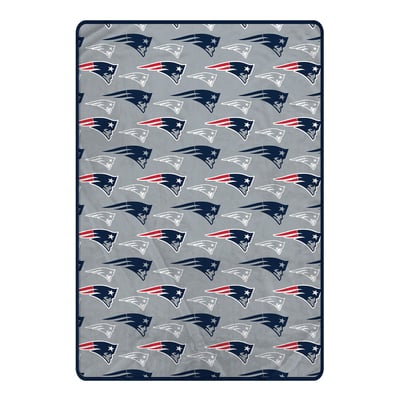 New England Patriots Pegasus 66" x 95" Oversized Logo Roll Ultra Cozy Blanket