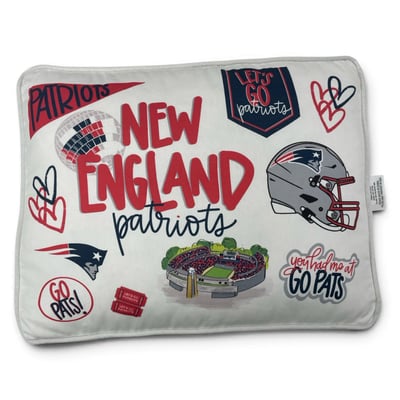 New England Patriots Pegasus Loco Fan 19" x 14" Canvas Décor Pillow