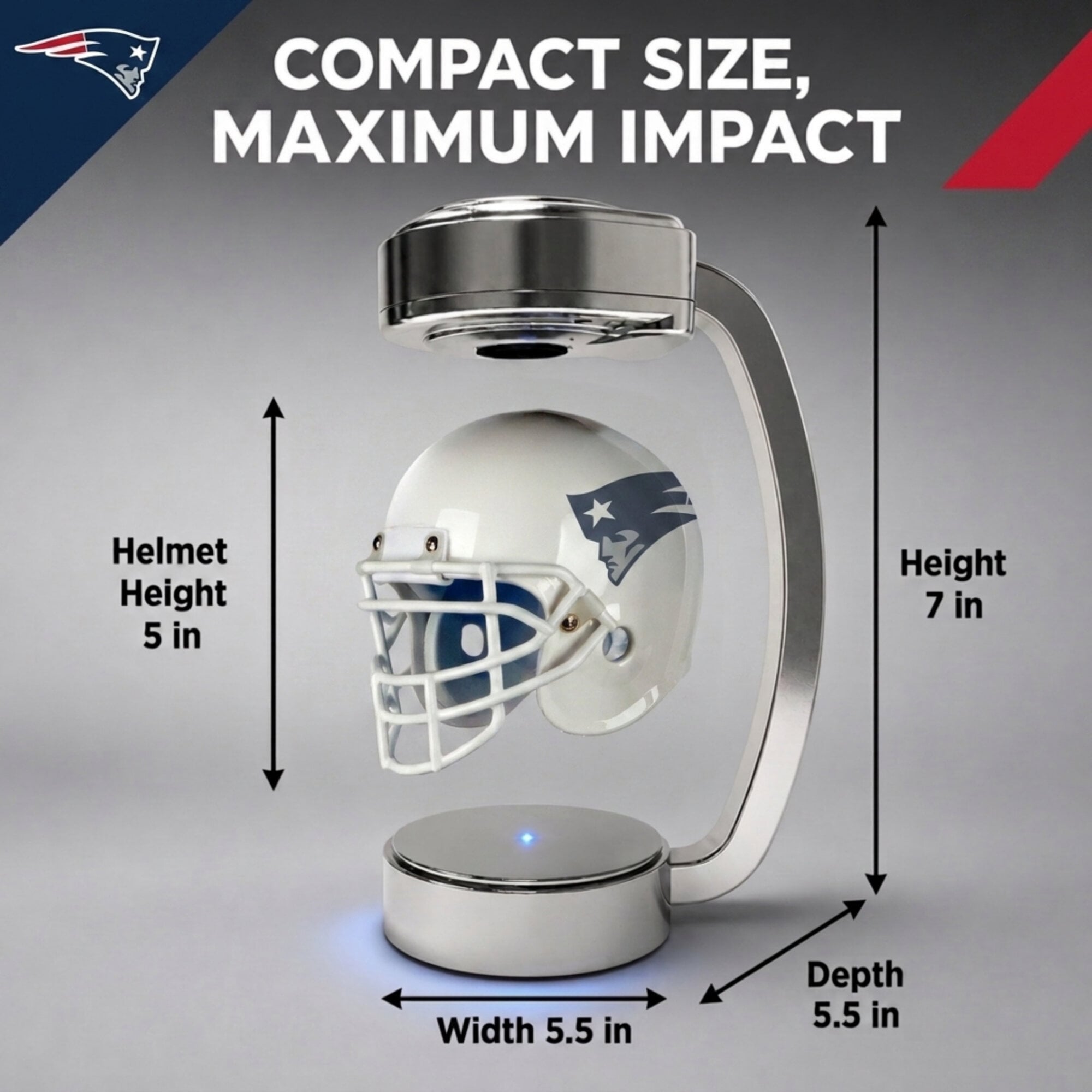 Casque Pegasus New England Patriots Mini Hover Rivalries