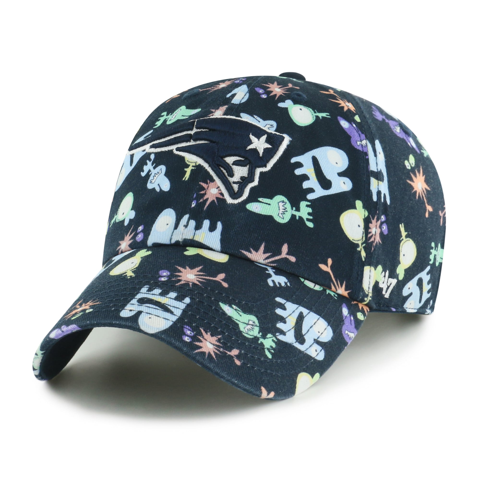 Casquette ajustable « Nettoyage des créatures spatiales » des New England Patriots de la marine américaine, modèle 47
