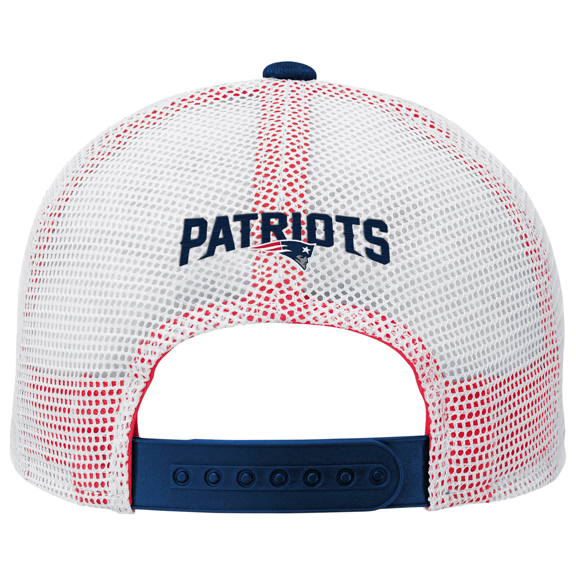 Preschool Navy/White New England Patriots Core Lockup Trucker Adjustable Hat