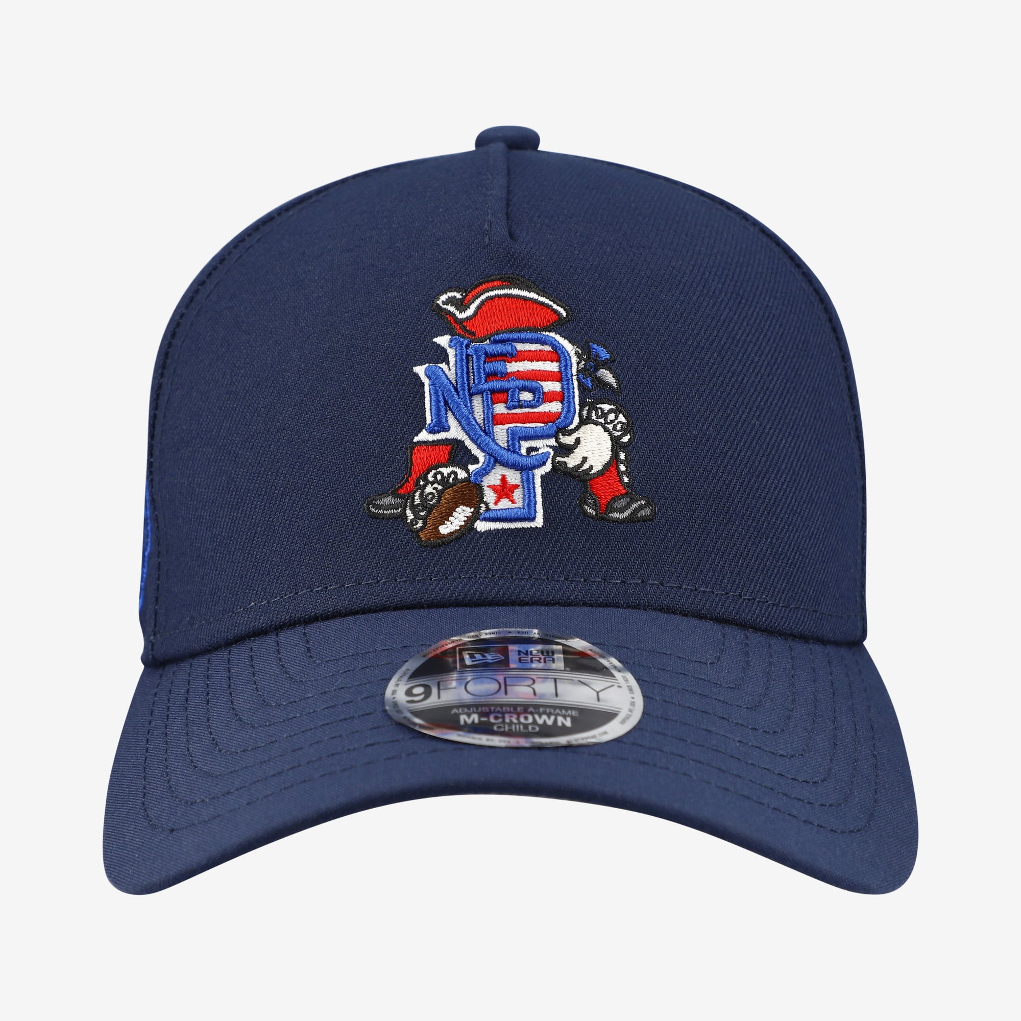 Casquette ajustable New Era marine New England Patriots 9FORTY M-Crown A-Frame pour enfants d'âge préscolaire