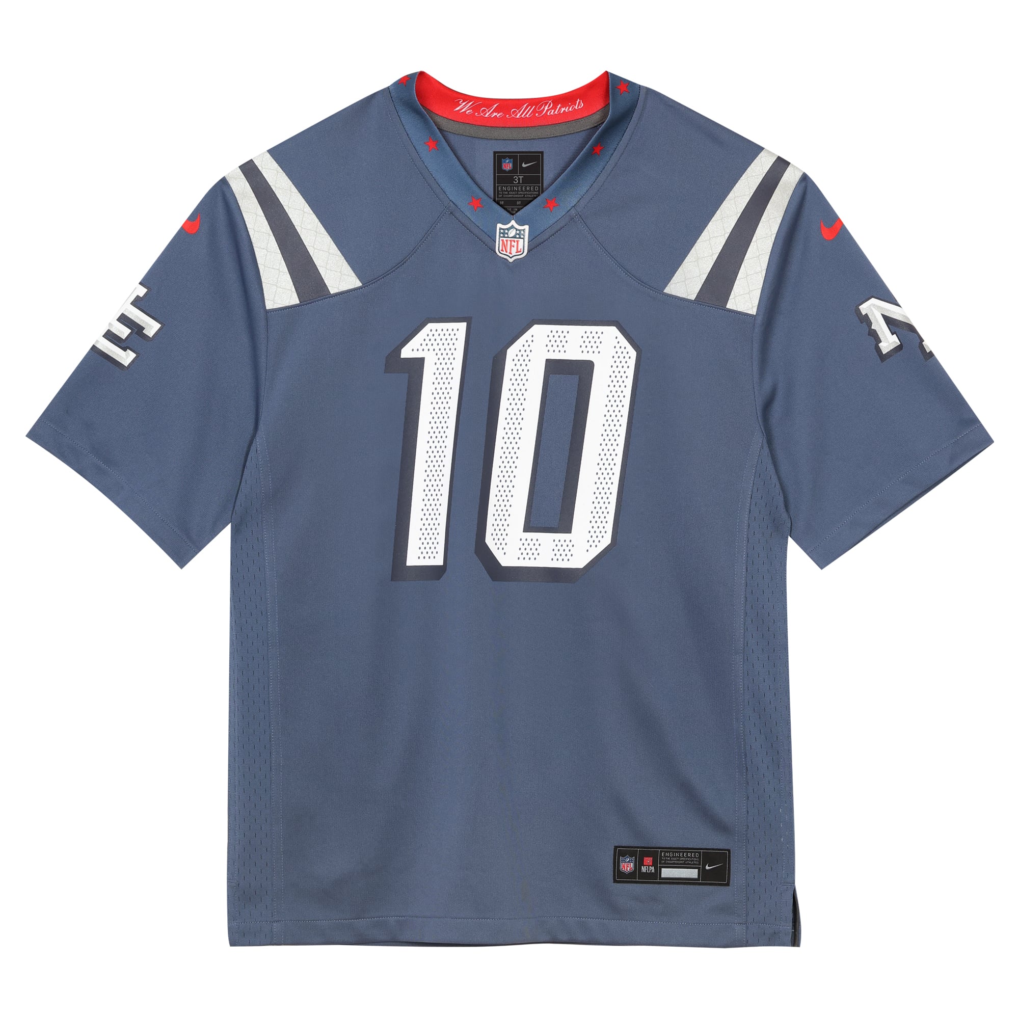 Preschool Nike Drake Maye Blue New England Patriots Rivalries Collection Game Jersey