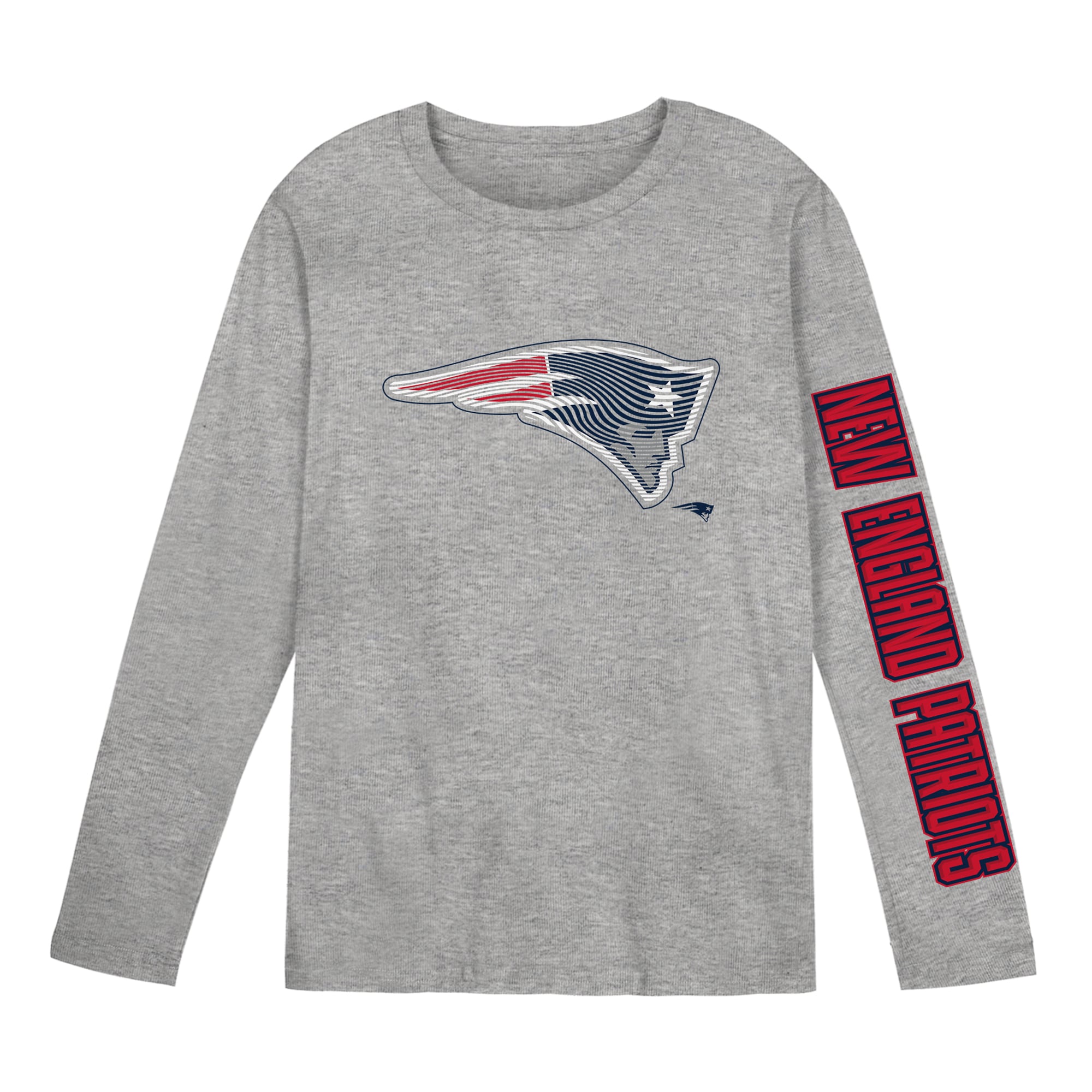 T-shirt à manches longues gris New England Patriots Air Raid pour enfants d'âge préscolaire