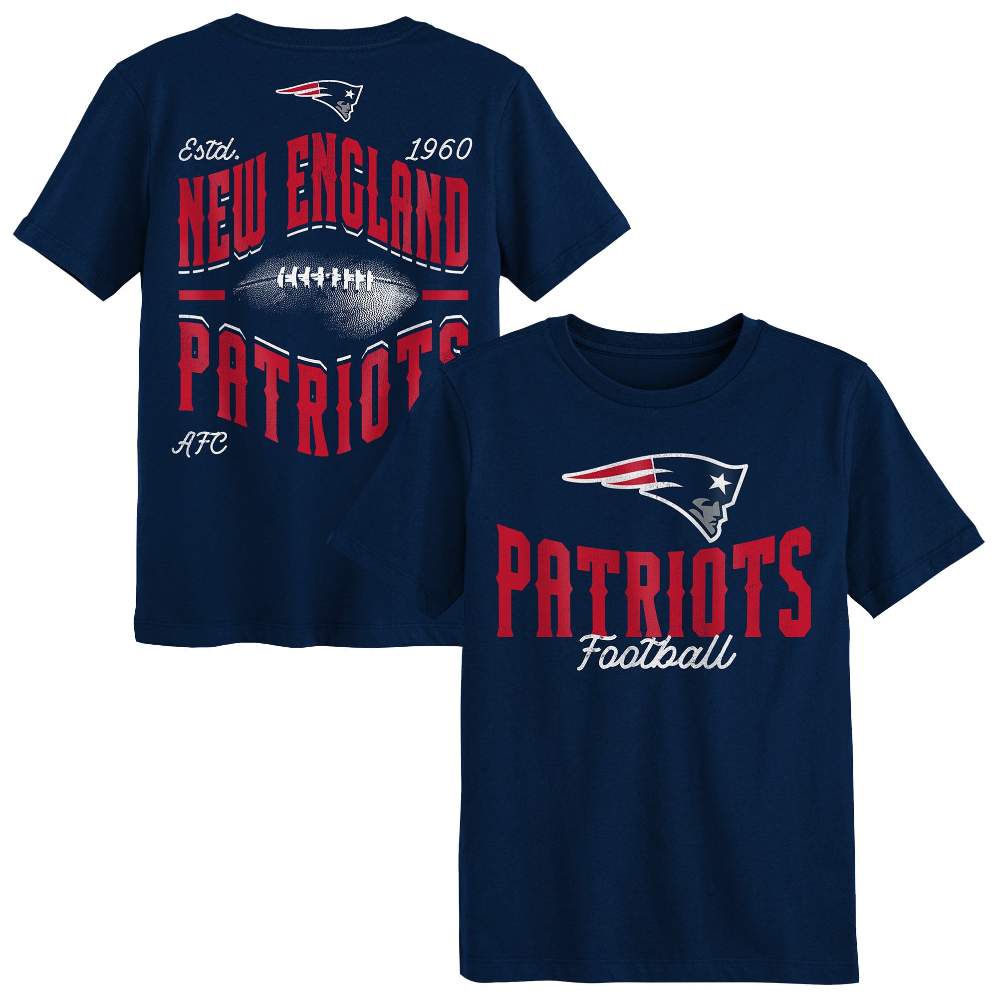 T-shirt de préscolaire Outerstuff bleu marine New England Patriots, choix numéro un