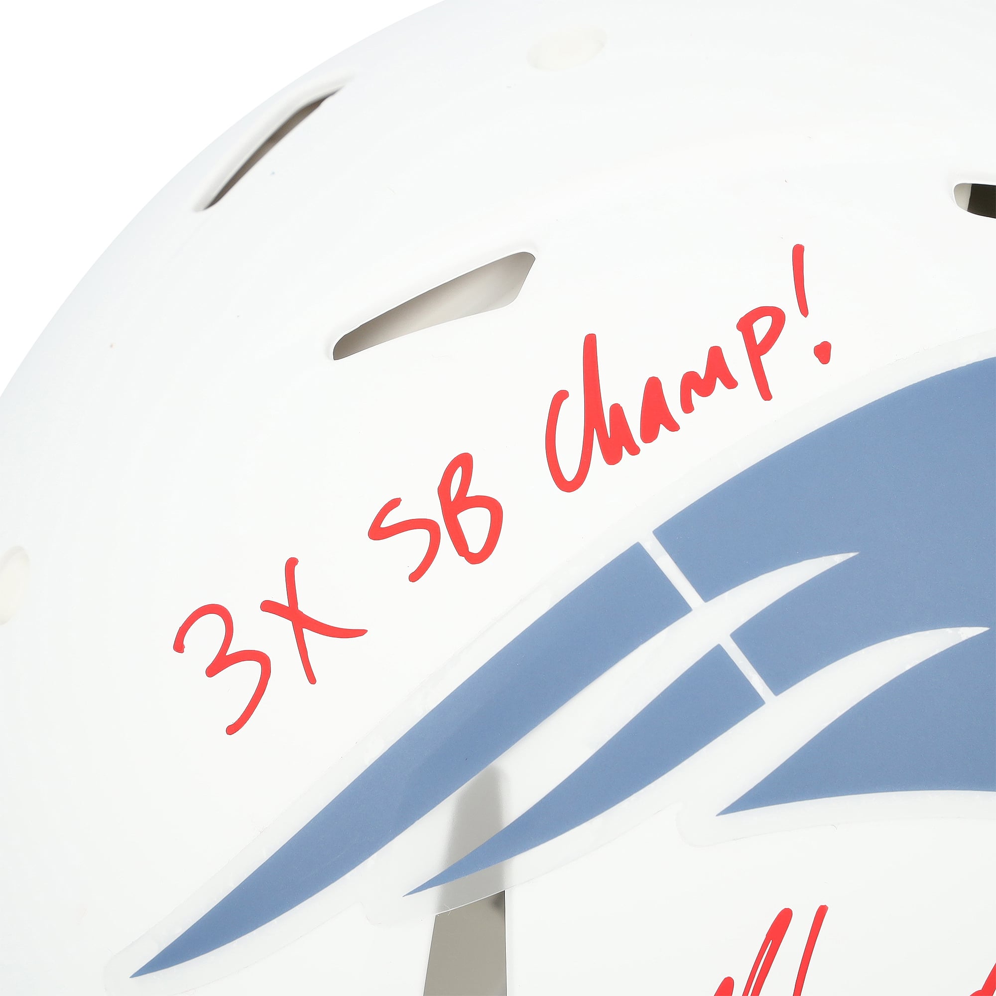 Rob Gronkowski New England Patriots Autographed Riddell Rivalry Speed Authentic Helmet with "3x SB Champ!" Inscription