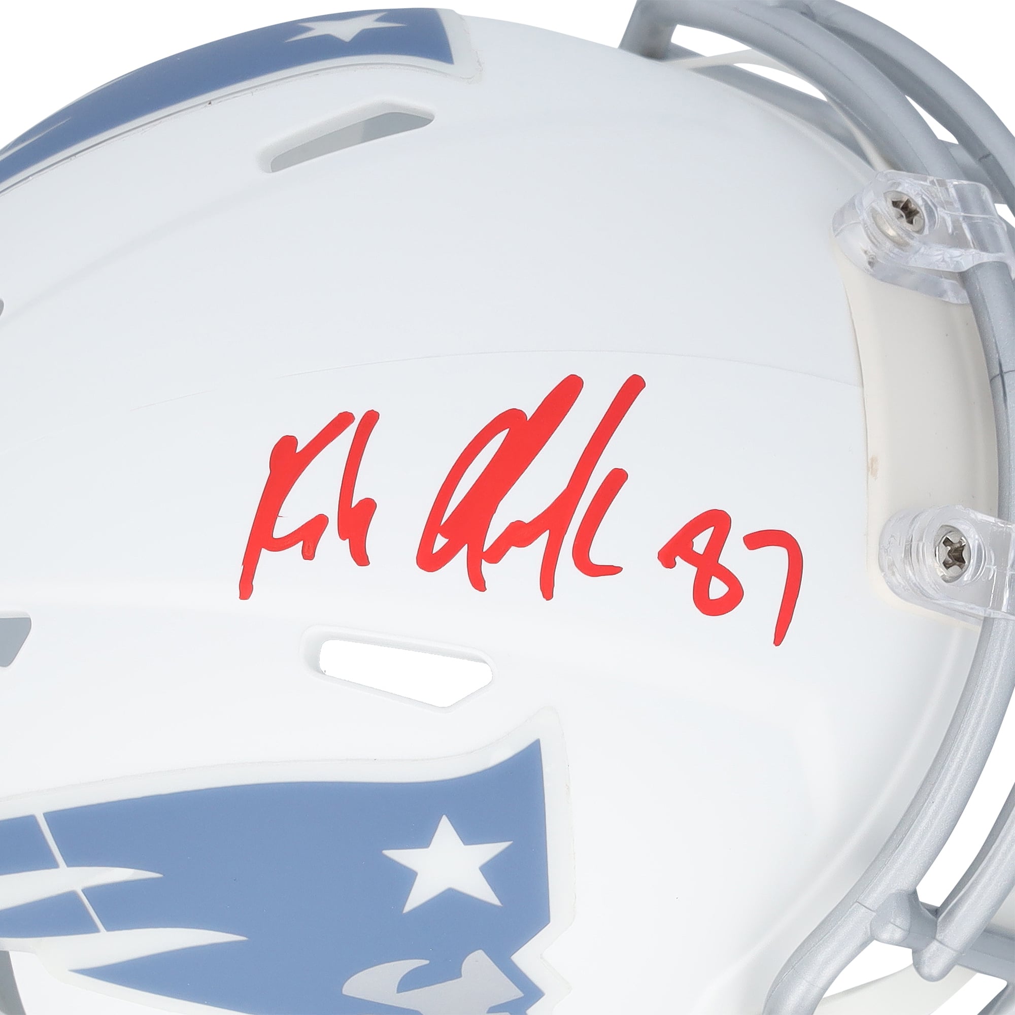 Rob Gronkowski New England Patriots Autographed Riddell Rivalry Speed Mini Helmet