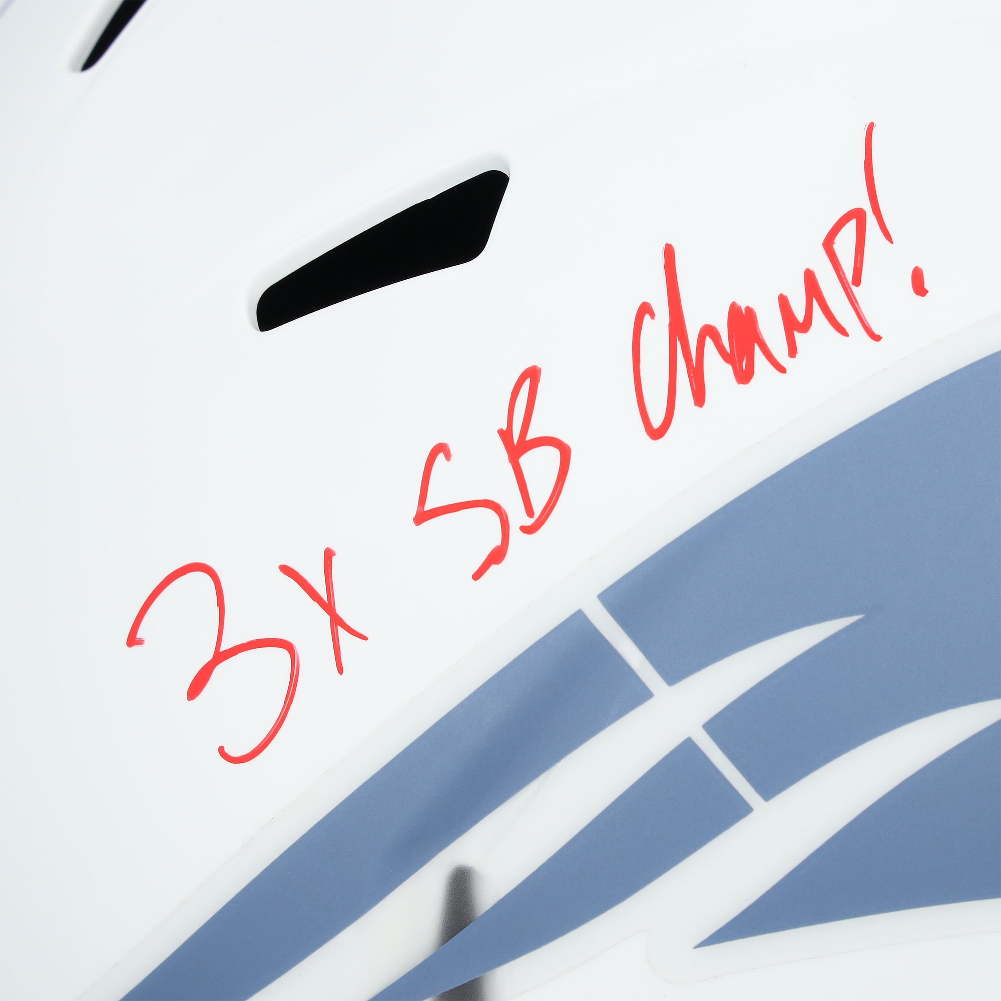 Rob Gronkowski New England Patriots Autographed Riddell Rivalry Speed Replica Helmet with "3x SB Champ!" Inscription