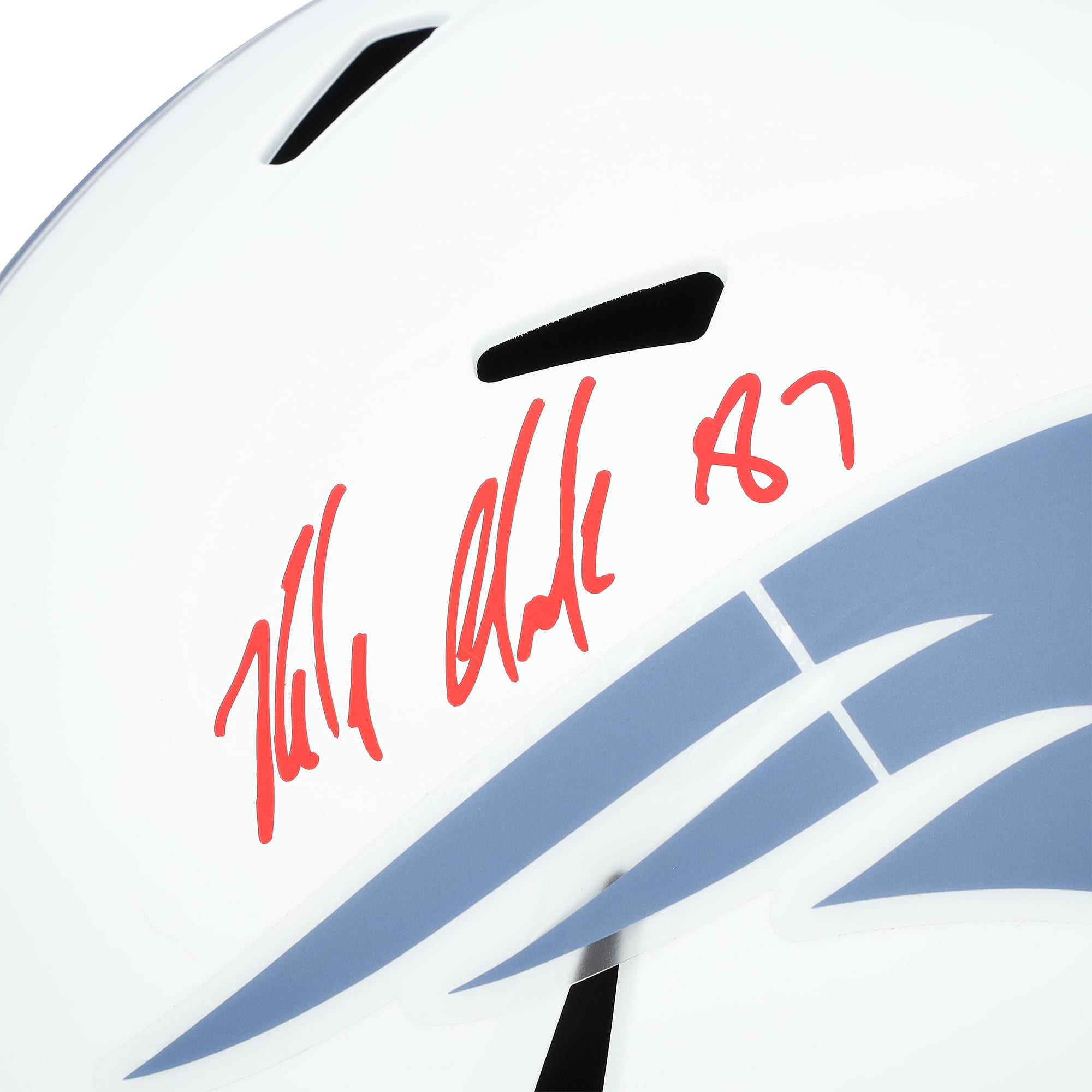 Rob Gronkowski New England Patriots Autographed Riddell Rivalry Speed Replica Helmet